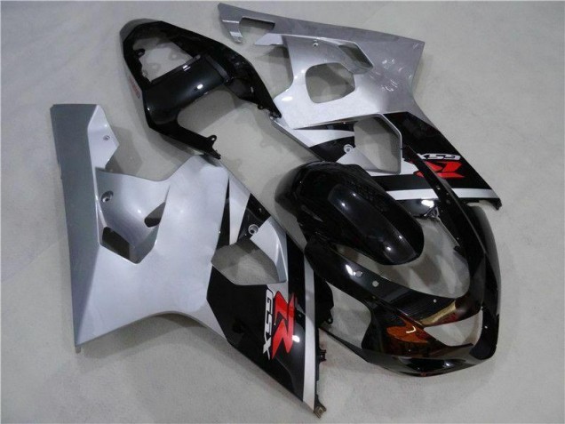 Affordable 2004-2005 Black Silver Suzuki GSXR 600/750 Motorcycle Fairing Kit Affordable 2004-2005 Black Silver Suzuki GSXR 600/750 Motorcycle Fairing Kit