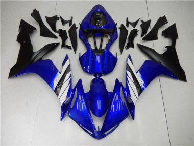 Affordable 2004-2006 Blue White Black Yamaha YZF R1 Motorcycle Fairing Kits & Plastic Bodywork MF0821