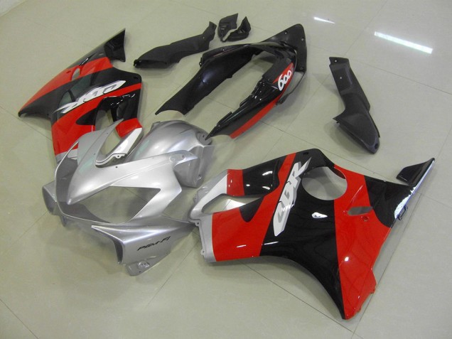 Affordable 2004-2007 Black Red Silver Honda CBR600 F4i Bike Fairings