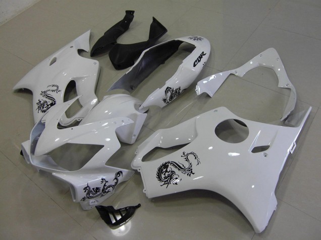 Affordable 2004-2007 White with Black Dragon Honda CBR600 F4i Motorcycle Fairings Affordable 2004-2007 White with Black Dragon Honda CBR600 F4i Motorcycle Fairings