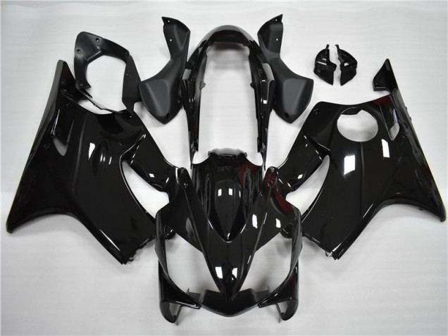 Affordable 2004-2007 Glossy Black Honda CBR600 F4i Motorcycle Fairing Kits & Bodywork