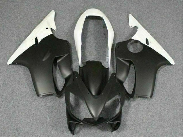 Affordable 2004-2007 White Black Honda CBR600 F4i Replacement Motorcycle Fairings