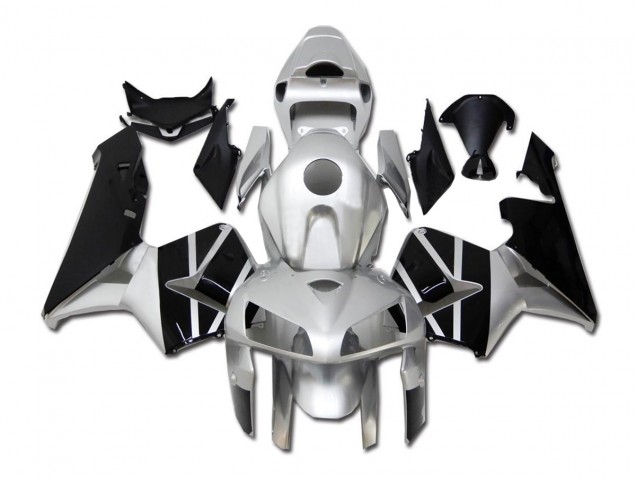 Affordable 2005-2006 Silver Black Honda CBR600RR Motor Bike Fairings