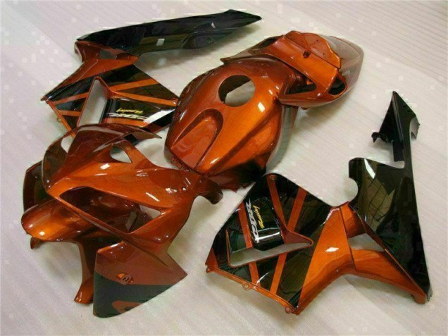 Affordable 2005-2006 Orange Black Honda CBR600RR Bike Fairings Affordable 2005-2006 Orange Black Honda CBR600RR Bike Fairings