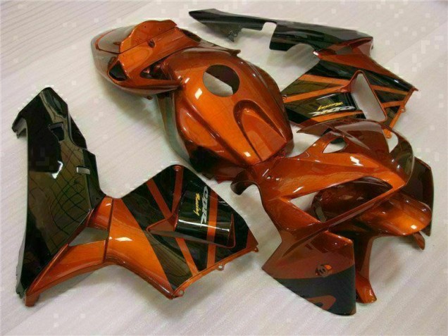 Affordable 2005-2006 Orange Black Honda CBR600RR Bike Fairings Affordable 2005-2006 Orange Black Honda CBR600RR Bike Fairings