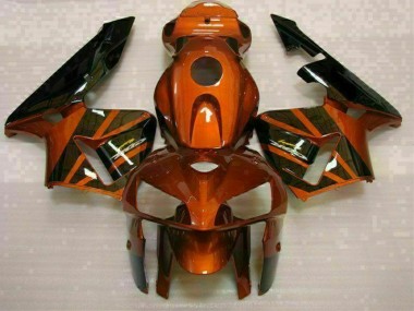 Affordable 2005-2006 Orange Black Honda CBR600RR Bike Fairings