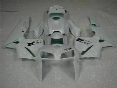 Affordable 2005-2006 White Honda CBR600RR Replacement Motorcycle Fairings