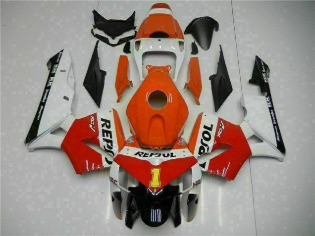 Affordable 2005-2006 Orange Repsol Honda CBR600RR Bike Fairing Kit Affordable 2005-2006 Orange Repsol Honda CBR600RR Bike Fairing Kit