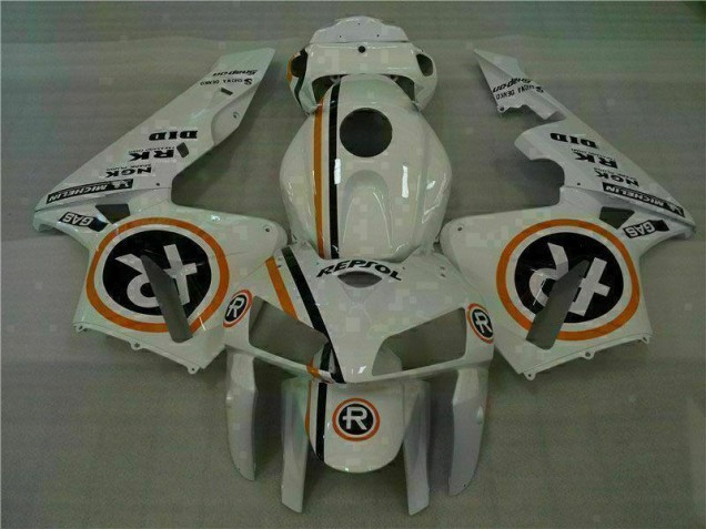 Affordable 2005-2006 White Repsol Honda CBR600RR Motorcycle Bodywork