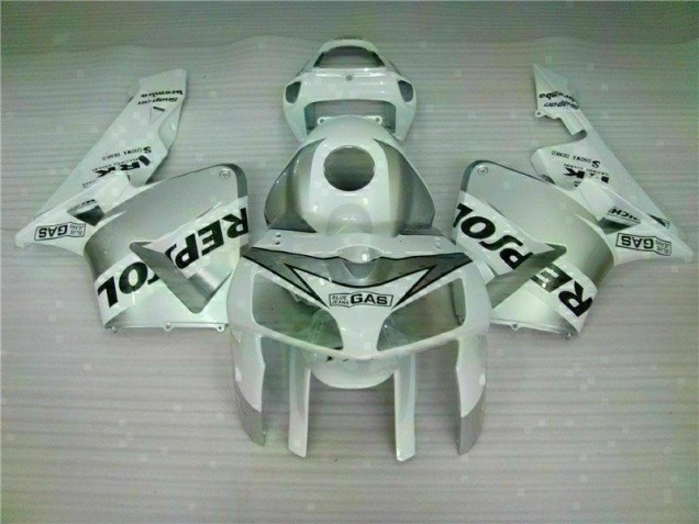 Affordable 2005-2006 White Repsol Honda CBR600RR Motorbike Fairing Kits