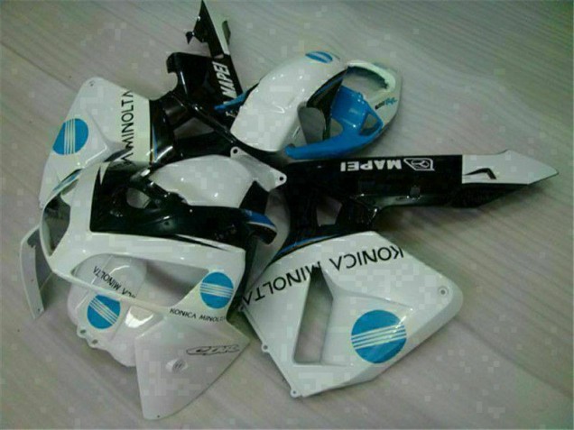 Affordable 2005-2006 White Blue Honda CBR600RR Motorcyle Fairings