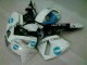 Affordable 2005-2006 White Blue Honda CBR600RR Motorcyle Fairings