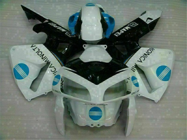Affordable 2005-2006 White Blue Honda CBR600RR Motorcyle Fairings