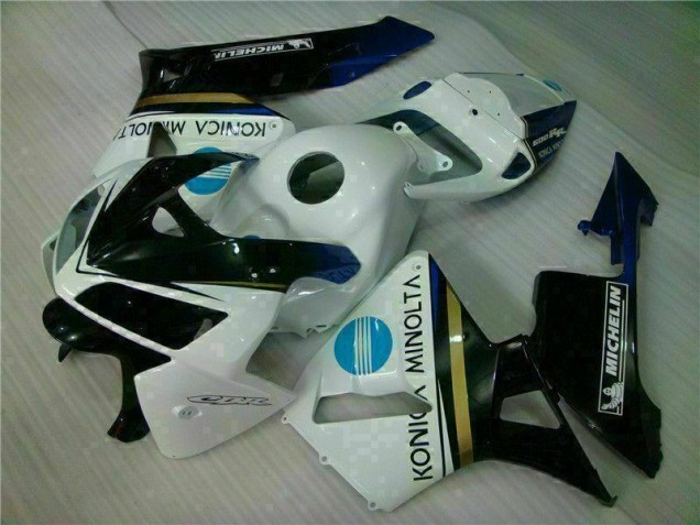 Affordable 2005-2006 White Black Honda CBR600RR Replacement Motorcycle Fairings