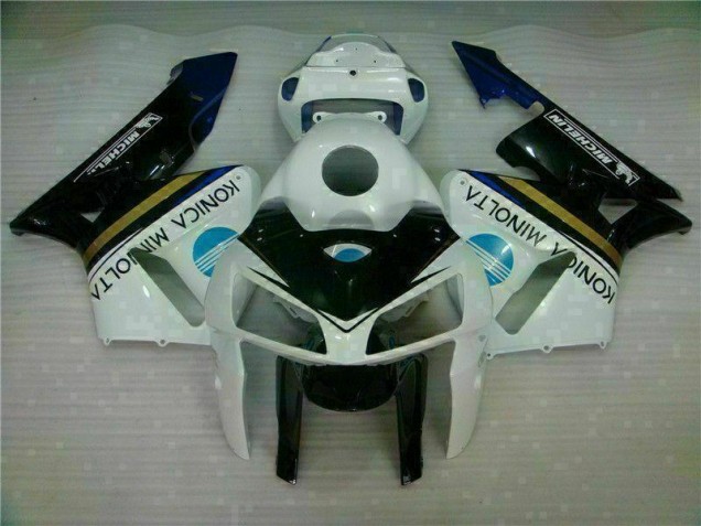 Affordable 2005-2006 White Black Honda CBR600RR Replacement Motorcycle Fairings