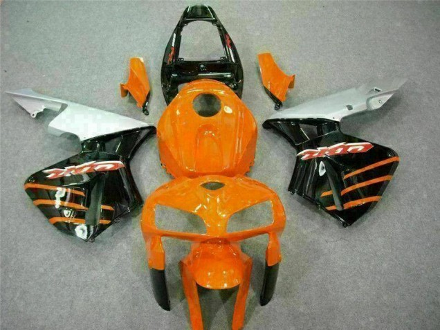 Affordable 2005-2006 Black Orange Honda CBR600RR Motorcycle Replacement Fairings