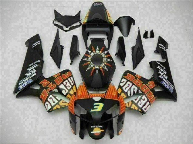 Affordable 2005-2006 Black Honda CBR600RR Motorbike Fairing