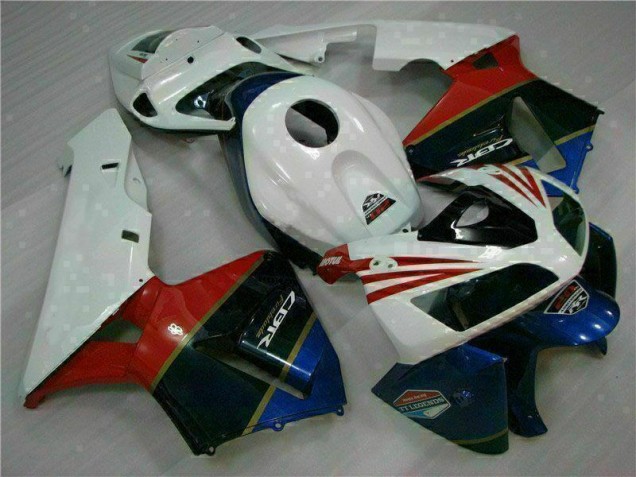 Affordable 2005-2006 White Honda CBR600RR Motorcycle Fairings