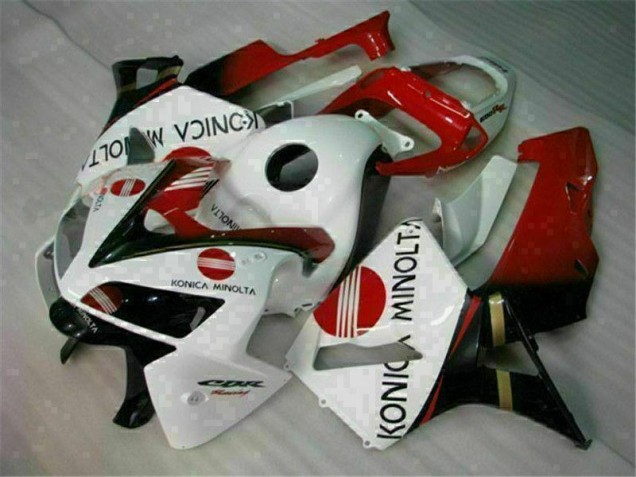 Affordable 2005-2006 White Honda CBR600RR Motorcycle Fairing Kits
