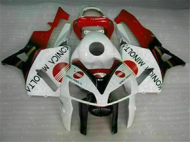Affordable 2005-2006 White Honda CBR600RR Motorcycle Fairing Kits