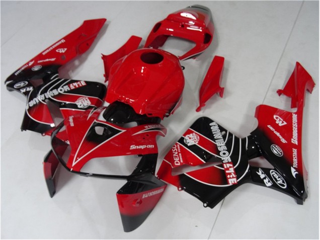 Affordable 2005-2006 Red Black Honda CBR600RR Motorcycle Fairing Kit Affordable 2005-2006 Red Black Honda CBR600RR Motorcycle Fairing Kit
