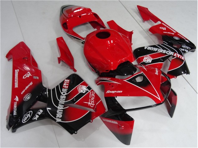 Affordable 2005-2006 Red Black Honda CBR600RR Motorcycle Fairing Kit Affordable 2005-2006 Red Black Honda CBR600RR Motorcycle Fairing Kit