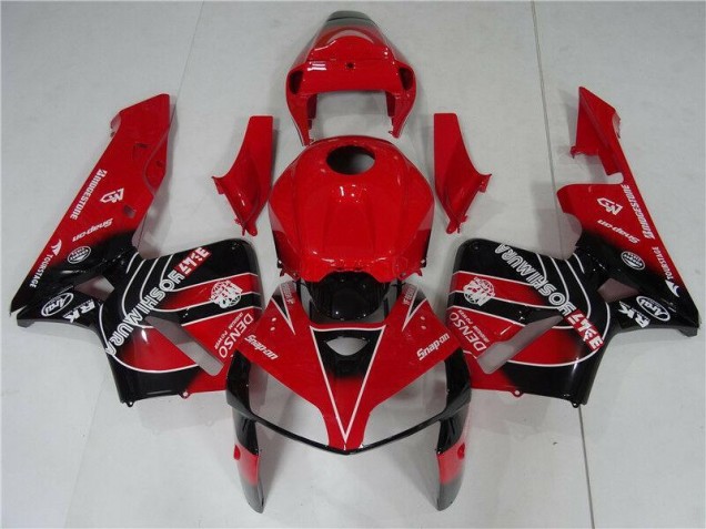 Affordable 2005-2006 Red Black Honda CBR600RR Motorcycle Fairing Kit Affordable 2005-2006 Red Black Honda CBR600RR Motorcycle Fairing Kit