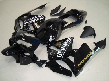 Affordable 2005-2006 Black Gunness Honda CBR600RR Motorcycle Fairing Kit