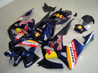 Affordable 2005-2006 Dark Blue Red Bull Repsol Honda CBR600RR Motorcycle Fairings Kits