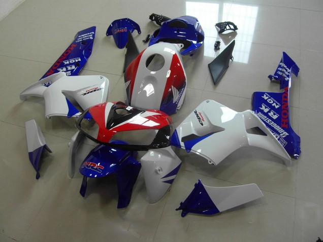 Affordable 2005-2006 White Blue Red HRC Honda CBR600RR Motorcycle Fairing Affordable 2005-2006 White Blue Red HRC Honda CBR600RR Motorcycle Fairing
