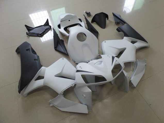 Affordable 2005-2006 White Black Honda CBR600RR Motorcycle Fairing Kits