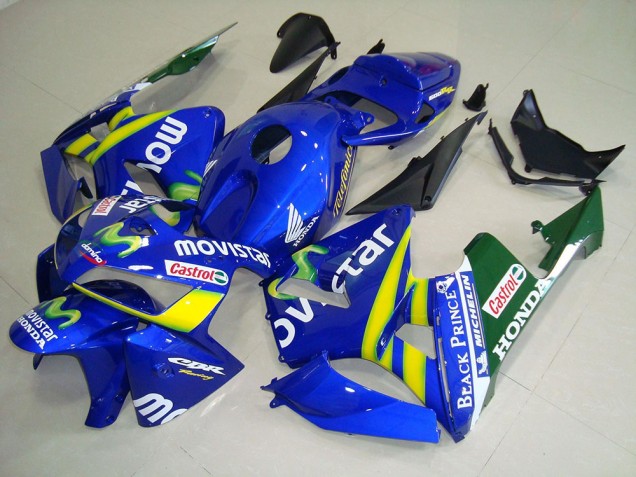 Affordable 2005-2006 Movistar Honda CBR600RR Bike Fairing Kit Affordable 2005-2006 Movistar Honda CBR600RR Bike Fairing Kit