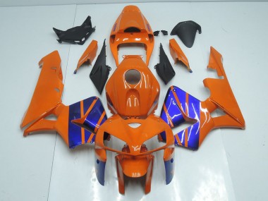 Affordable 2005-2006 Orange Blue Honda CBR600RR Motorcycle Fairings Kit