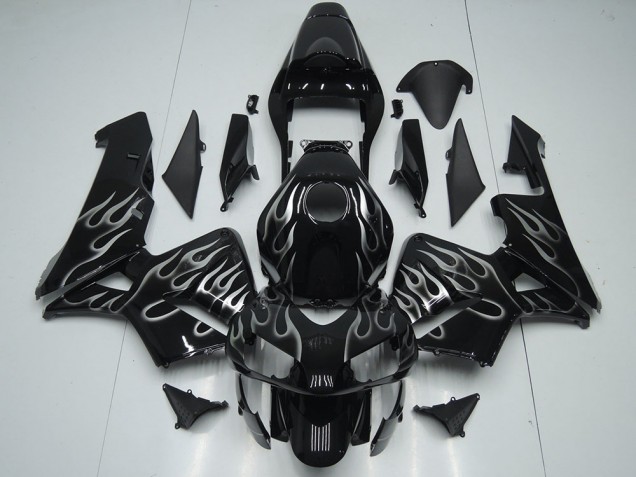 Affordable 2005-2006 Silver Flame Honda CBR600RR Motorcycle Replacement Fairings