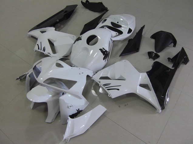 Affordable 2005-2006 White with Special Decals Honda CBR600RR Motorcylce Fairings
