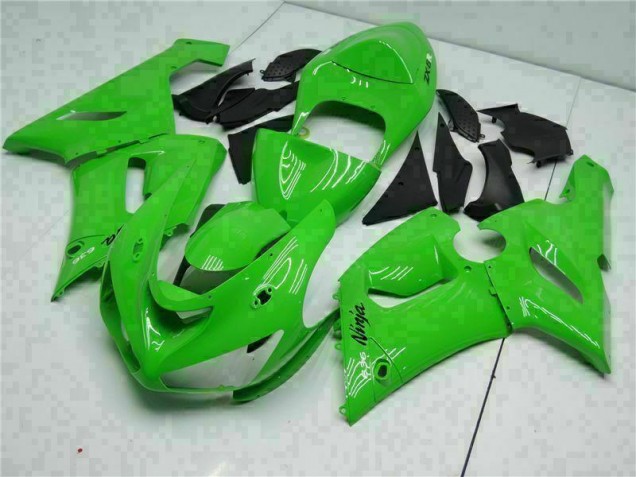 Affordable 2005-2006 Green Kawasaki ZX6R Motorcycle Replacement Fairings Affordable 2005-2006 Green Kawasaki ZX6R Motorcycle Replacement Fairings