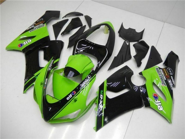 Affordable 2005-2006 Green Kawasaki ZX6R Motorcycle Fairings Kit Affordable 2005-2006 Green Kawasaki ZX6R Motorcycle Fairings Kit
