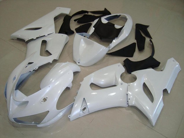 Affordable 2005-2006 Dark Pearl White Kawasaki ZX6R Motorbike Fairing Affordable 2005-2006 Dark Pearl White Kawasaki ZX6R Motorbike Fairing