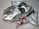 Affordable 2005-2006 Silver Red Flames Kawasaki ZX6R Motorcycle Fairings Affordable 2005-2006 Silver Red Flames Kawasaki ZX6R Motorcycle Fairings