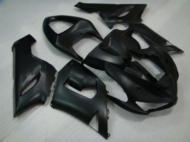 Affordable 2005-2006 Matte Black Kawasaki ZX6R Bike Fairing Affordable 2005-2006 Matte Black Kawasaki ZX6R Bike Fairing