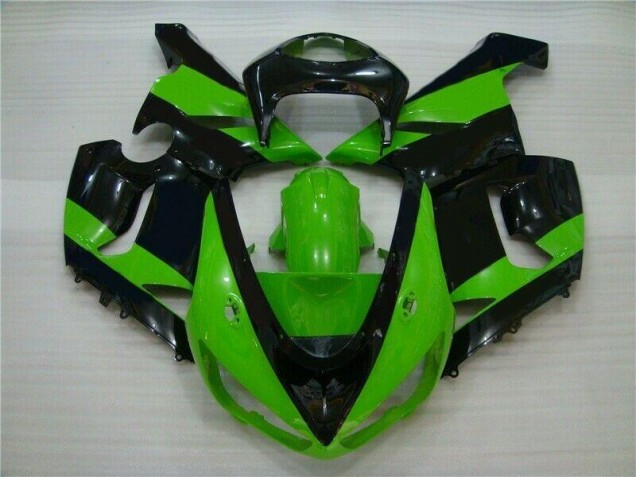 Affordable 2005-2006 Green Black Kawasaki ZX6R Motorbike Fairing