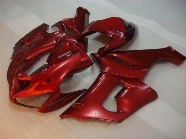 Affordable 2005-2006 Red Kawasaki ZX6R Bike Fairing Affordable 2005-2006 Red Kawasaki ZX6R Bike Fairing