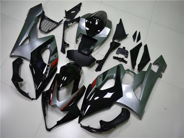 Affordable 2005-2006 Black Silver Suzuki GSXR 1000 Motorcycle Fairing Kit Affordable 2005-2006 Black Silver Suzuki GSXR 1000 Motorcycle Fairing Kit