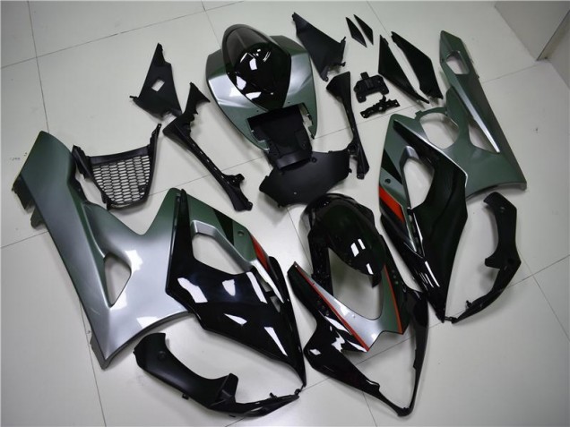 Affordable 2005-2006 Black Silver Suzuki GSXR 1000 Motorcycle Fairing Kit Affordable 2005-2006 Black Silver Suzuki GSXR 1000 Motorcycle Fairing Kit