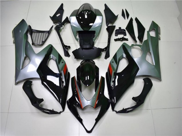 Affordable 2005-2006 Black Silver Suzuki GSXR 1000 Motorcycle Fairing Kit Affordable 2005-2006 Black Silver Suzuki GSXR 1000 Motorcycle Fairing Kit