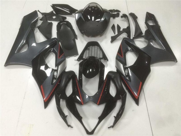 Affordable 2005-2006 Black Grey Suzuki GSXR 1000 Moto Fairings Affordable 2005-2006 Black Grey Suzuki GSXR 1000 Moto Fairings