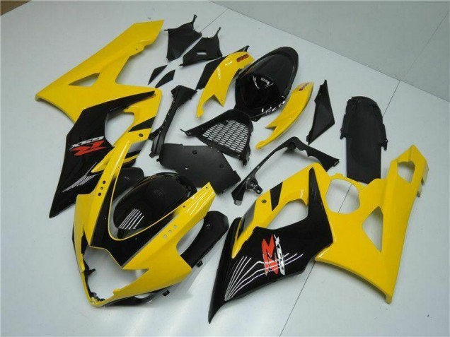 Affordable 2005-2006 Yellow Suzuki GSXR 1000 Replacement Fairings Affordable 2005-2006 Yellow Suzuki GSXR 1000 Replacement Fairings