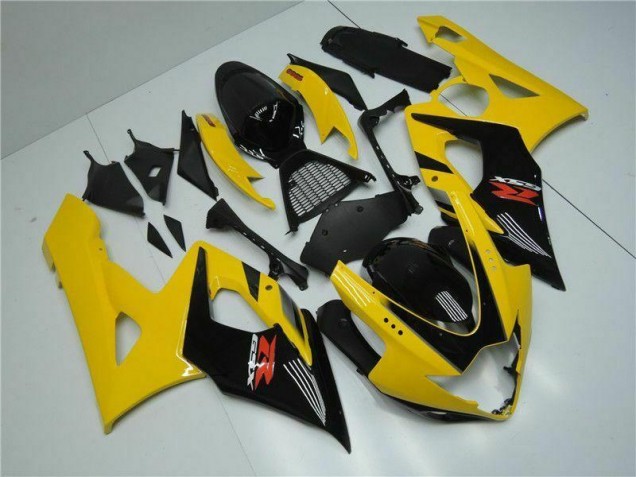 Affordable 2005-2006 Yellow Suzuki GSXR 1000 Replacement Fairings Affordable 2005-2006 Yellow Suzuki GSXR 1000 Replacement Fairings