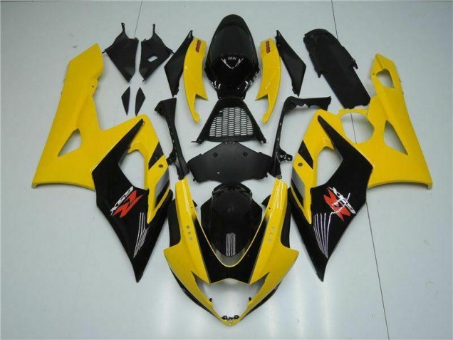 Affordable 2005-2006 Yellow Suzuki GSXR 1000 Replacement Fairings Affordable 2005-2006 Yellow Suzuki GSXR 1000 Replacement Fairings