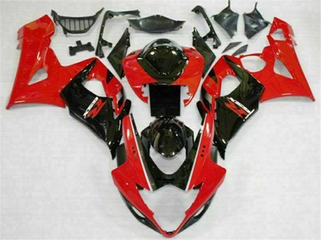 Affordable 2005-2006 Red Black Suzuki GSXR 1000 Motorcycle Fairings Affordable 2005-2006 Red Black Suzuki GSXR 1000 Motorcycle Fairings